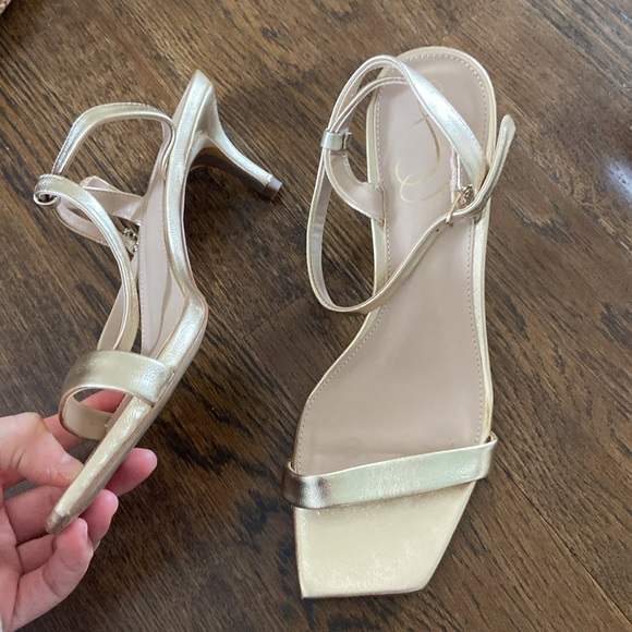 Sam Edelman Rayelle Kitten Heel BUNDLE silver and gold size 7 - Picture 5 of 5